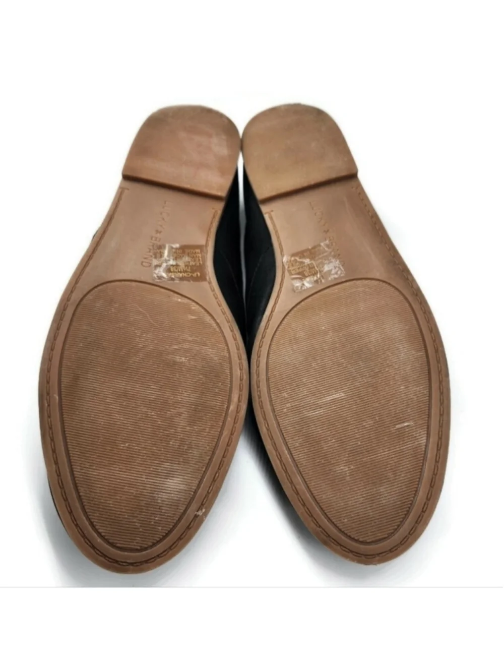 Lucky Brand Charsa 2 Soft Black Nubuck Leather Slip-On Loafer Flats